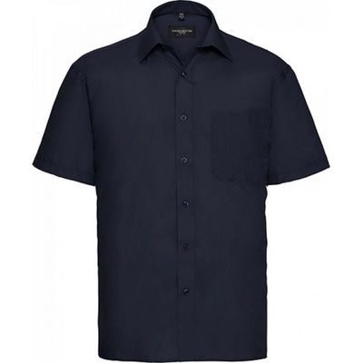 Russell Collection popelínová košile z polybavlny 65% polyester 35% bavlna Z935 námořní modrá