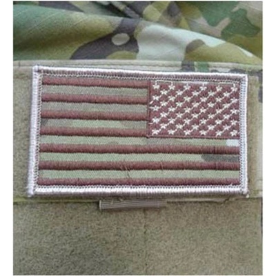 MILITARY RANGE Nášivka vlajka USA reversní MULTICAM® VELCRO