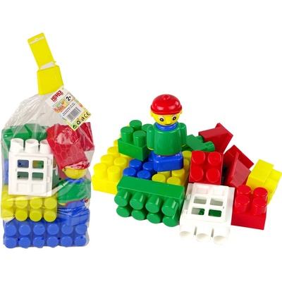 mamido Farebné Stavebné Kocky K3 Malé s 30 ks