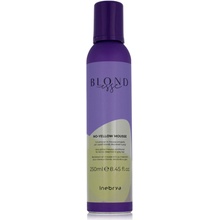 Inebrya Blondesse No-Yellow Mousse penový kondicionér pre odfarbené blond a šedivé vlasy 250 ml