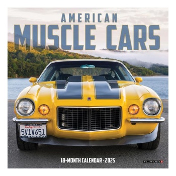 Willow Creek Press Calendars American Muscle Cars 2026 7 X 7 Mini Wall Calendar | Willow Creek Press