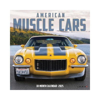 Willow Creek Press Calendars American Muscle Cars 2026 7 X 7 Mini Wall Calendar | Willow Creek Press