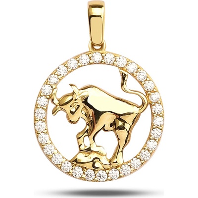 Lillian Vassago Zlatý přívěsek znamení Býk LLV95 GP001