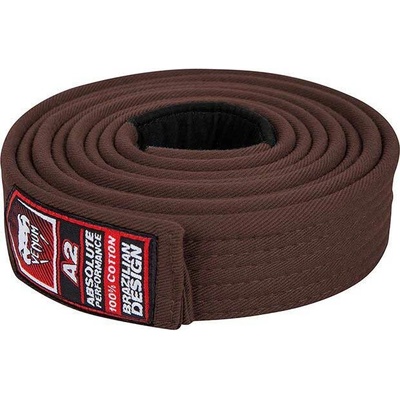Venum BJJ BELT hnedá čierna červená