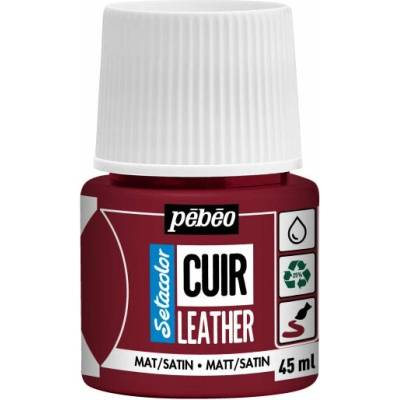 Pebeo Setacolor matt satin farba na kožu 45 ml sýtočervená
