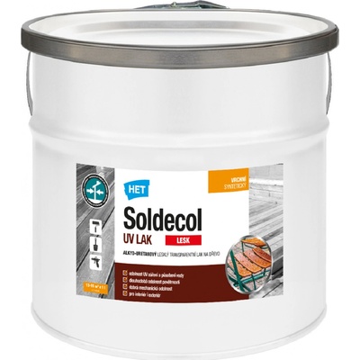 HET Soldecol UV lak 2,5 l lesk – Zboží Dáma
