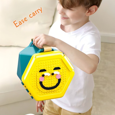 Sluban B0829 kbelík s kostkami zelený