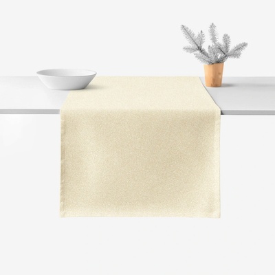 Goldea exkluzívny vianočný behúň zlatý s trblietkami 20x120cm