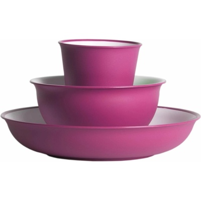 Omada sada nerozbitného nádobí Sanaliving Set 3pcs Fucsia 8022365341279