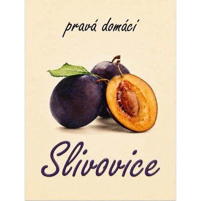 Etiketa samolepící Slivovice