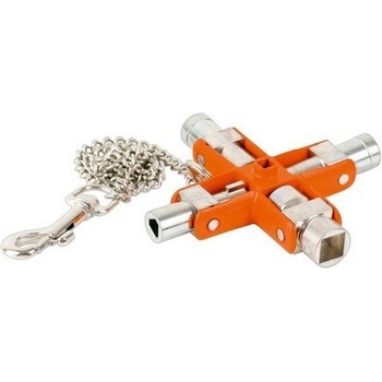 Bahco Klíč univerzální na rozvodné skříně, 9 zámků, 95x95mm, 211g - BA-MK9