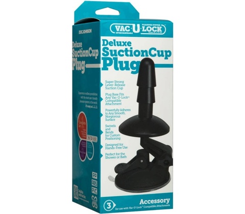 Doc Johnson Vac-U-Lock Deluxe Suction Cup Plug