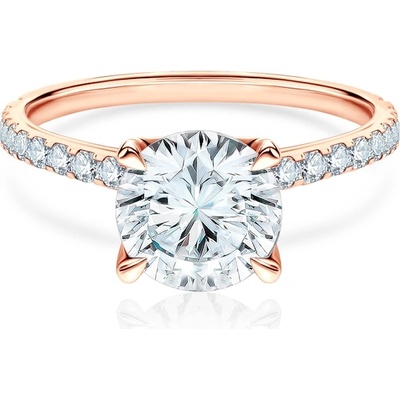 SAVICKI Годежен пръстен Share Your Love: розово златo, лабораторeн диамант