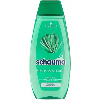 Schauma Herbs & Volume šampón pre jemné vlasy 400 ml
