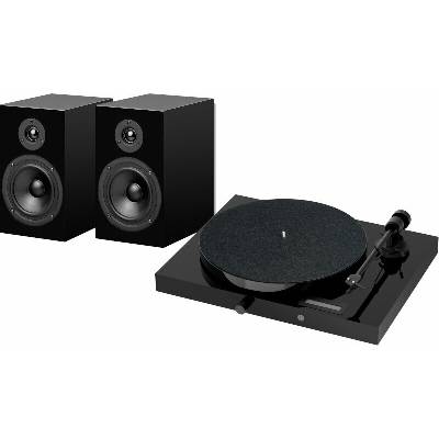 Pro-Ject Juke Box E1 + Speaker Box 5E OM5e High Gloss Black въртящата комплект (SET JB E1 SPKR BOX 5E HGB)