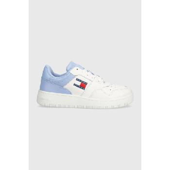 Tommy Jeans Кожени маратонки Tommy Jeans TJW RETRO BASKET ESS в синьо EN0EN02505 (EN0EN02505)