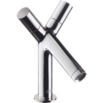 Hansgrohe Starck - Двуръкохватков смесител за мивка с изпразнител, хром 10030000 (10030000)