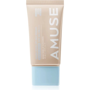 AMUSE Beige Tone-Up 365 Vegan Sunscreen тониращ слънцезащитен флуид да уеднакви цвета на кожата SPF 50+ 40ml