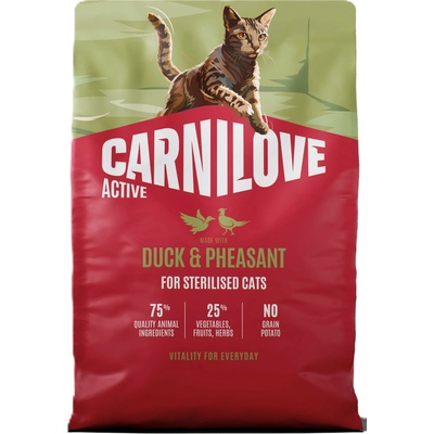 Carnilove Active Adult Cat All Breeds Sterilised Duck and Pheasant 2 kg