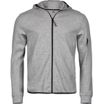 TEE JAYS tj5706 athletic / Мъжка блуза с цип - сиво-каприз xl (18570661004)