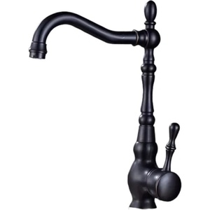 Sanitary ware Черен смесител за кухня с меден оттенък Ориентал, ретро (2685)