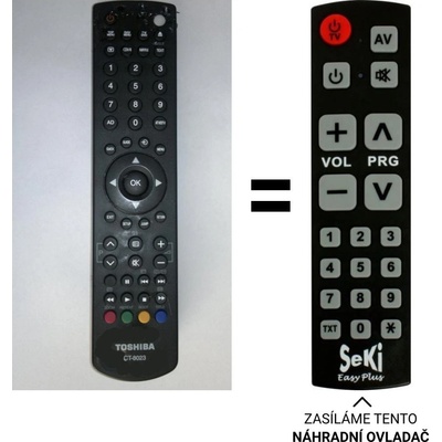 Dálkový ovladač Senior Toshiba CT-8023 – Hledejceny.cz