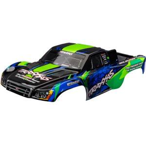 Traxxas каросерия Slash VXL 2WD зелено-синя (безскобова)