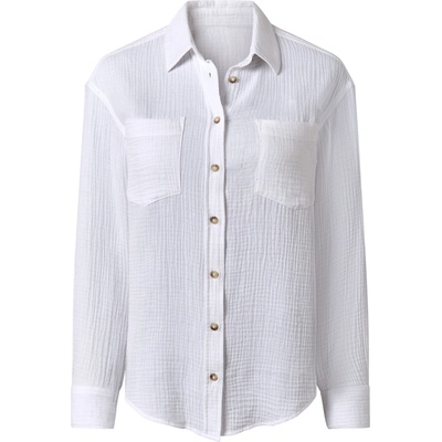 esmara Dámská mušelínová blůza bílá – Zboží Mobilmania