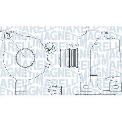 Alternátor MAGNETI MARELLI 063732001010