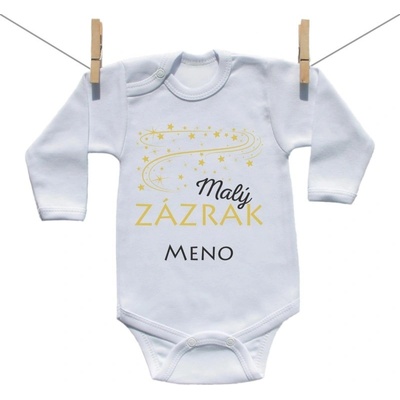 Boodyy Body s dlhým rukávom Malý zázrak s menom dieťatka