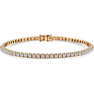 SAVICKI Tenisový náramok žlté zlato s laboratórnými diamantmi 1.980 ct 3 mm 19 cm - SAV-B-TENIS-19CM-30SZ-20K-585-BDLAB-Z