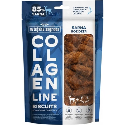 WIEJSKA ZAGRODA Kolagénové sušienky Srnka maškrta pre psa 90 g