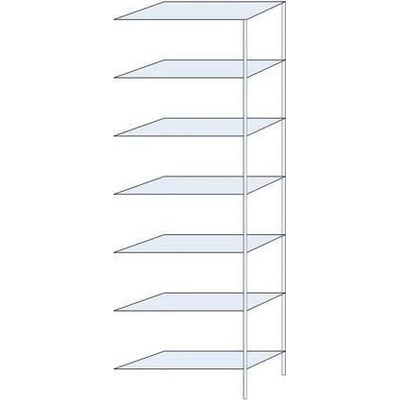 Extera.cz Hathor, přístavbový, 230 x 75 x 30 cm, 1 100 kg, 7 polic, pozink 61411