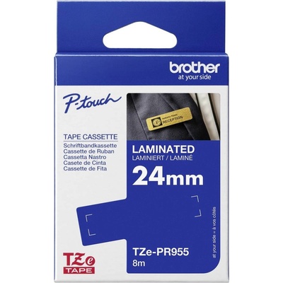 Brother TZe-PR955 Farba pásky: strieborná Farba písma:biela 24 mm 8 m