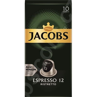 JACOBS Espresso Ristretto Intz. 12 - hliník. kapsúl kompatibilných s kávovarmi nespresso 10 ks