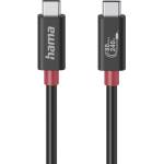 Hama Кабел Hama, от USB-C(м) към USB-C(м), 1m, 240W, черен (200799)