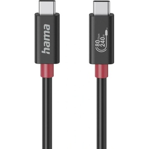 Hama Кабел Hama, от USB-C(м) към USB-C(м), 1m, 240W, черен (200799)