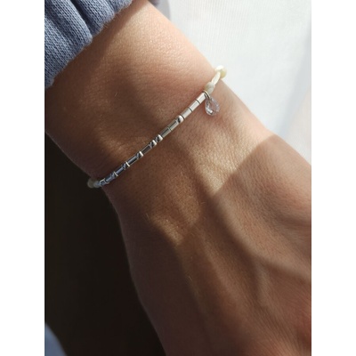 Дамска сребърна гривна " ВЯРВАМ" (ДСГ6)