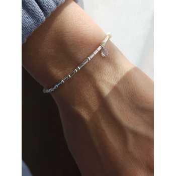 Дамска сребърна гривна " ВЯРВАМ" (ДСГ6)