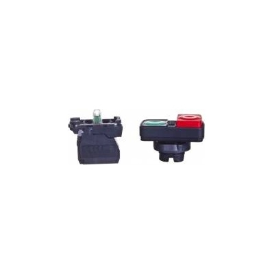 Schneider Control button double 22mm red/green 1Z 1R self-back with illumination XB5AW73731M5