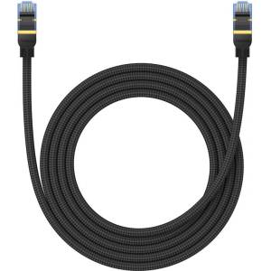 Baseus Мрежов кабел Baseus RJ45, Cat. 7, 10Gbps, 2 м B0013320B111-03 - черен (B0013320B111-03_VZ)