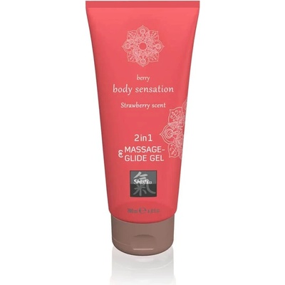 Лубрикант и масажен гел, ягода - Body Sensation 200ml (HOT0067071)