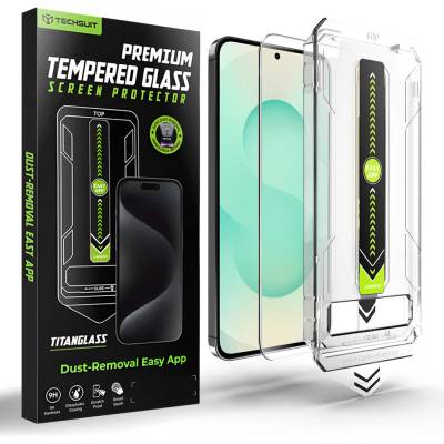 Techsuit Стъклен протектор за Samsung Galaxy S26 Plus - Techsuit TitanGlass CrystalHD - Прозрачен