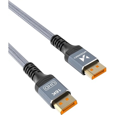 Wozinsky WPS-16AYL1S DisplayPort 2.1 кабел, VESA сертифициран, 80 Gb/s, 16K@60Hz, 8K@120Hz, 4K@240Hz, HDR, HDCP, DSC, 1 м - черен (WPS-16AYL1S)
