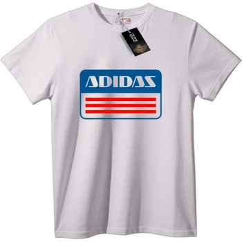 NOONEBRAND Тениска Adidas Лого - 2XL, White