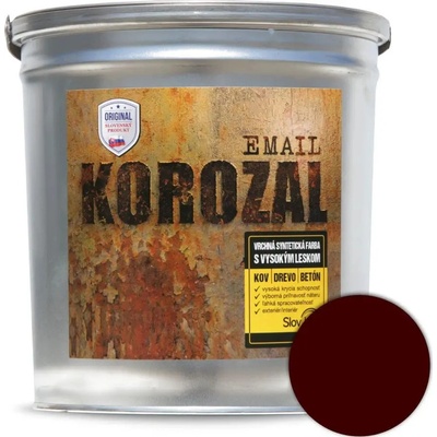Slovlak Korozal email 3kg Tmavohnedý