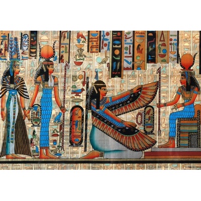 Grafika Papyrus a hieroglyfy 1000 dielov