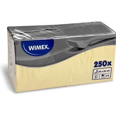 Wimex papírové ubrousky koktejlové béžové V 250ks 24x24cm