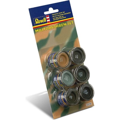 Revell Barva emailová Sada vojenských barev 6 x 14 ml