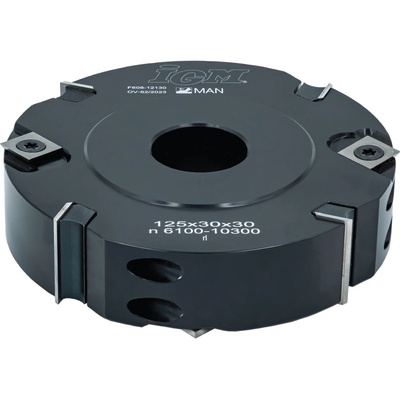 Falcovací fréza IGM F608 rovné zuby - D125x30 d30 Z4 V4 ALU